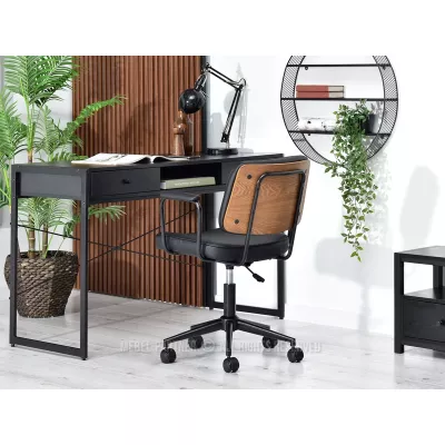 Bürostuhl ARLENIS - Walnuss / Schwarz