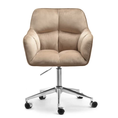 GOHAR Polsterdrehstuhl – beige 1 / Chrom