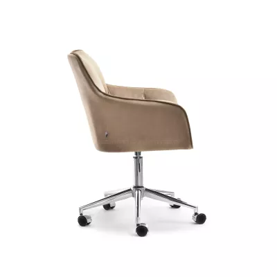 GOHAR Polsterdrehstuhl – beige 1 / Chrom
