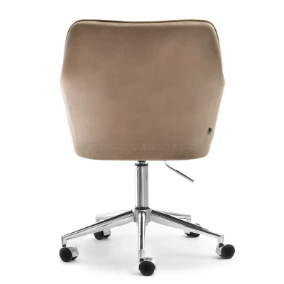 GOHAR Polsterdrehstuhl – beige 1 / Chrom