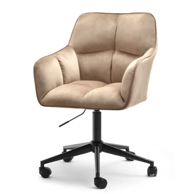 GOHAR Polsterdrehstuhl - beige 1 / schwarz