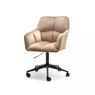 GOHAR Polsterdrehstuhl - beige 1 / schwarz