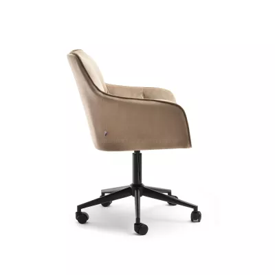 GOHAR Polsterdrehstuhl - beige 1 / schwarz