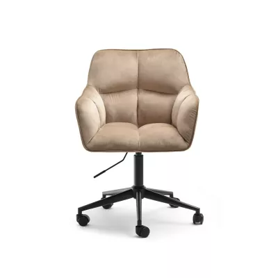 GOHAR Polsterdrehstuhl - beige 1 / schwarz