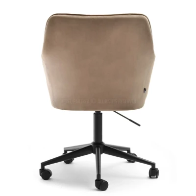 GOHAR Polsterdrehstuhl - beige 1 / schwarz