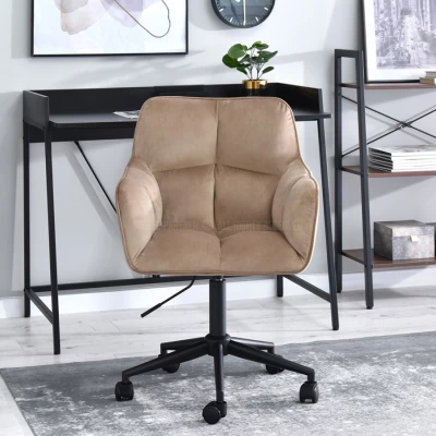 GOHAR Polsterdrehstuhl - beige 1 / schwarz