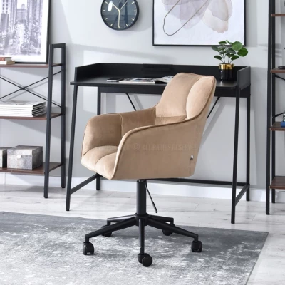GOHAR Polsterdrehstuhl - beige 1 / schwarz