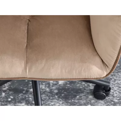 GOHAR Polsterdrehstuhl - beige 1 / schwarz