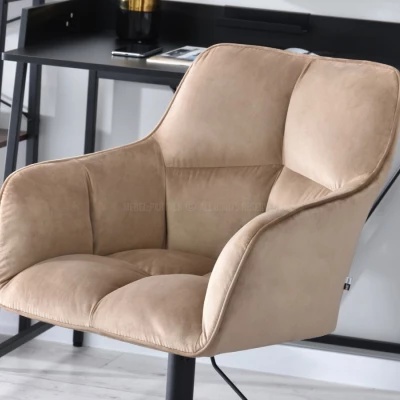 GOHAR Polsterdrehstuhl - beige 1 / schwarz