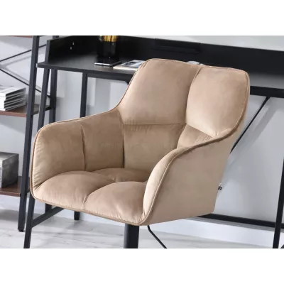 GOHAR Polsterdrehstuhl - beige 1 / schwarz
