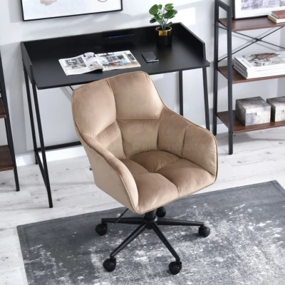 GOHAR Polsterdrehstuhl - beige 1 / schwarz