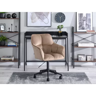 GOHAR Polsterdrehstuhl - beige 1 / schwarz