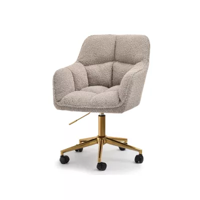 GOHAR Polsterdrehstuhl – Beige 2 / Gold