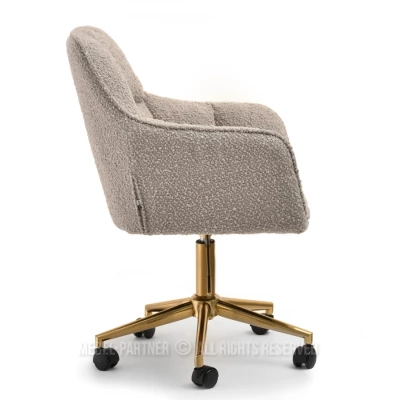 GOHAR Polsterdrehstuhl – Beige 2 / Gold