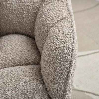 GOHAR Polsterdrehstuhl – Beige 2 / Gold