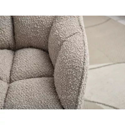 GOHAR Polsterdrehstuhl – Beige 2 / Gold