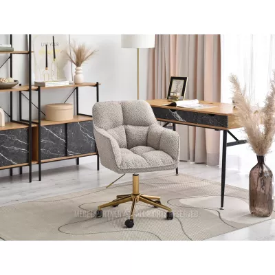 GOHAR Polsterdrehstuhl – Beige 2 / Gold