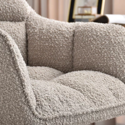 GOHAR Polsterdrehstuhl – Beige 2 / Gold