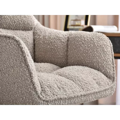 GOHAR Polsterdrehstuhl – Beige 2 / Gold