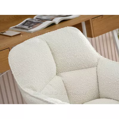 GOHAR Polsterdrehstuhl – Creme/Gold