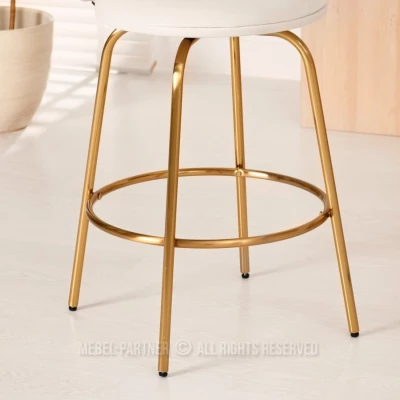 MAGELA gepolsterter Barhocker - creme / gold