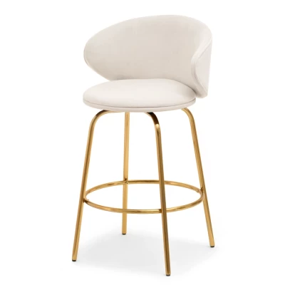 MAGELA gepolsterter Barhocker - creme / gold