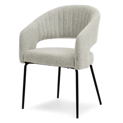 SUJATA Polsterstuhl für Esszimmer - beige/schwarz