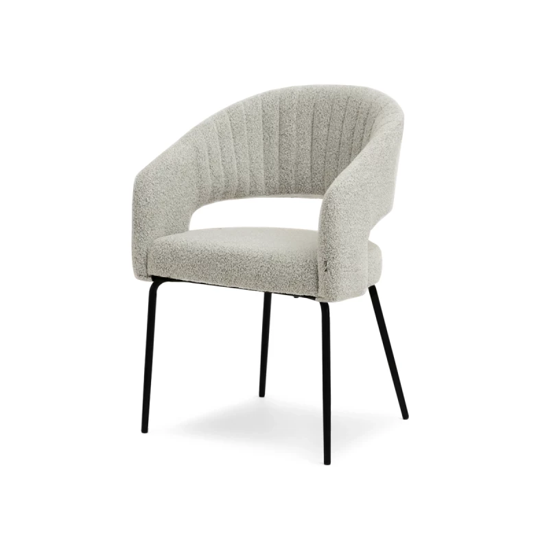 SUJATA Polsterstuhl für Esszimmer - beige/schwarz