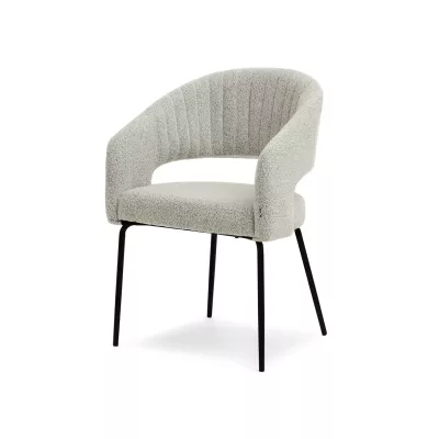 SUJATA Polsterstuhl für Esszimmer - beige/schwarz
