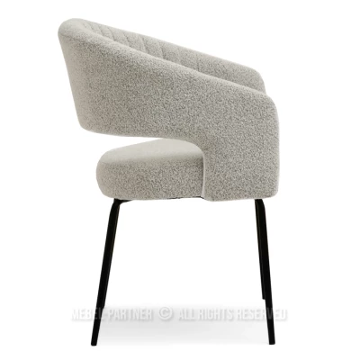 SUJATA Polsterstuhl für Esszimmer - beige/schwarz
