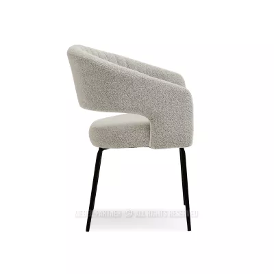SUJATA Polsterstuhl für Esszimmer - beige/schwarz
