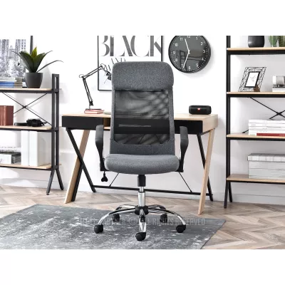 IVIA Bürostuhl - grau / chrom