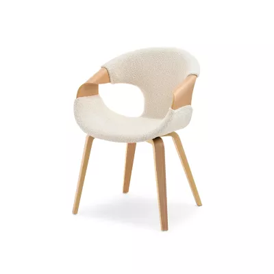 Esszimmerstuhl DARLENIS - Eiche / Creme
