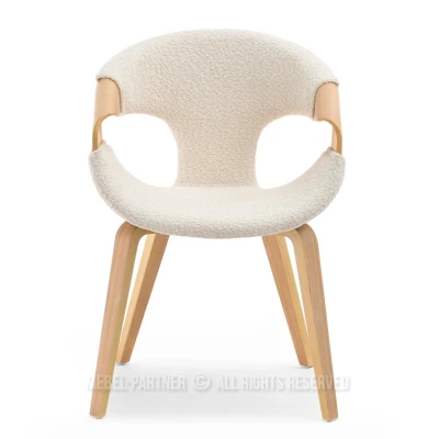 Esszimmerstuhl DARLENIS - Eiche / Creme