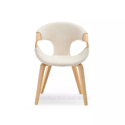 Esszimmerstuhl DARLENIS - Eiche / Creme