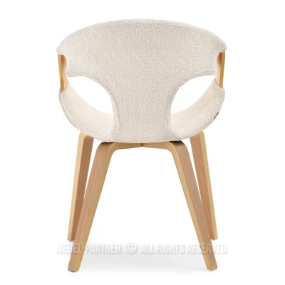 Esszimmerstuhl DARLENIS - Eiche / Creme