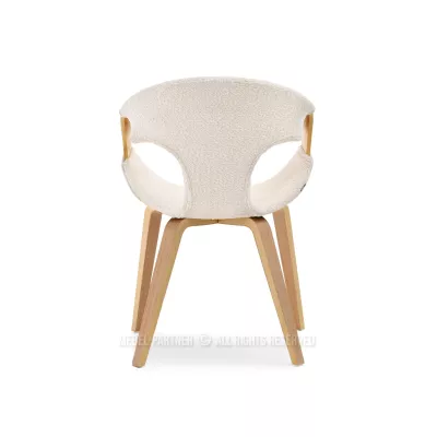 Esszimmerstuhl DARLENIS - Eiche / Creme