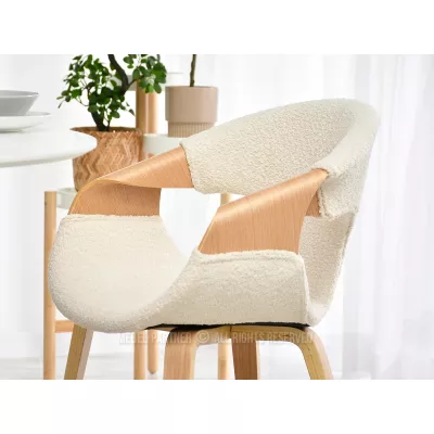 Esszimmerstuhl DARLENIS - Eiche / Creme