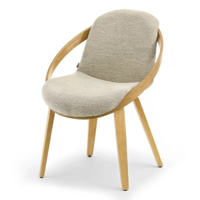 Designer Esszimmerstuhl HODA - Eiche / Beige