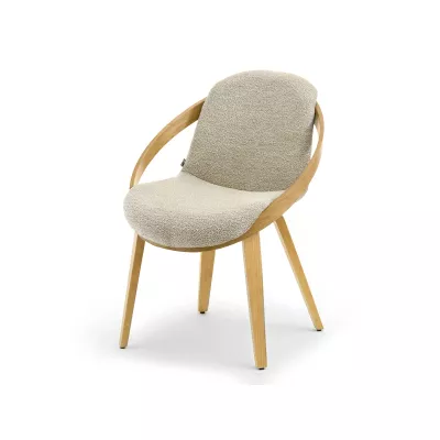 Designer Esszimmerstuhl HODA - Eiche / Beige