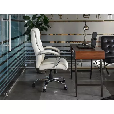 Bürostuhl LUCIANA - weiß / chrom