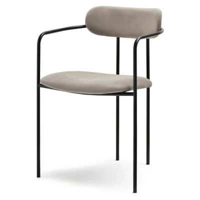 Esszimmerstuhl MAJIDA - beige / schwarz