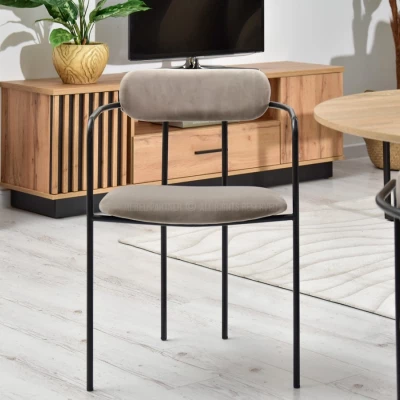 Esszimmerstuhl MAJIDA - beige / schwarz