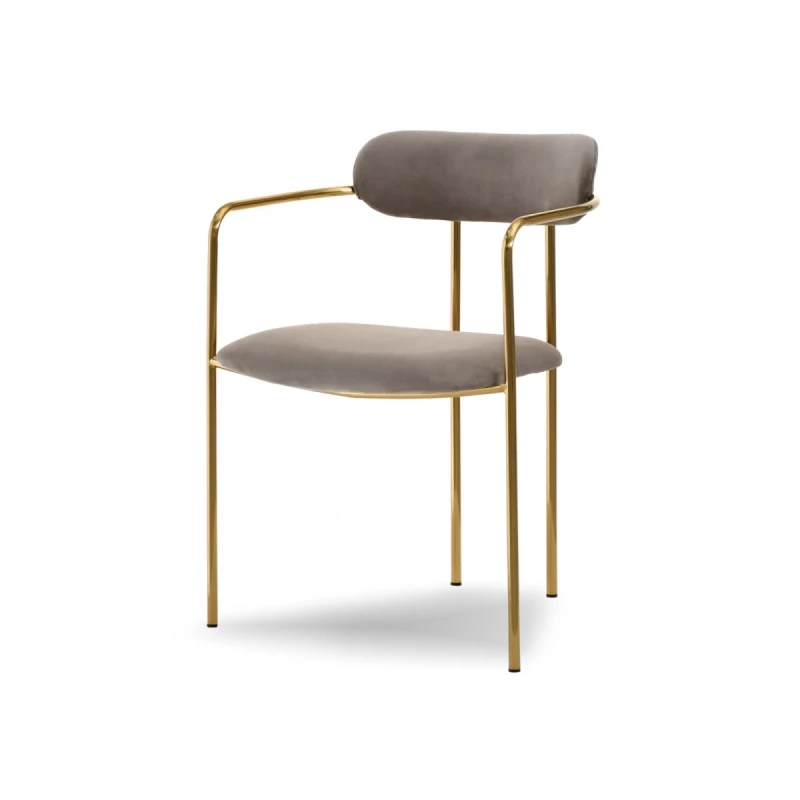 Esszimmerstuhl MAJIDA - beige / gold