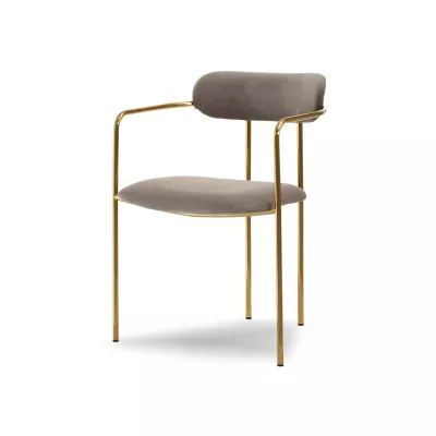 Esszimmerstuhl MAJIDA - beige / gold