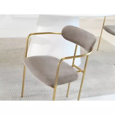 Esszimmerstuhl MAJIDA - beige / gold