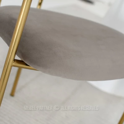 Esszimmerstuhl MAJIDA - beige / gold