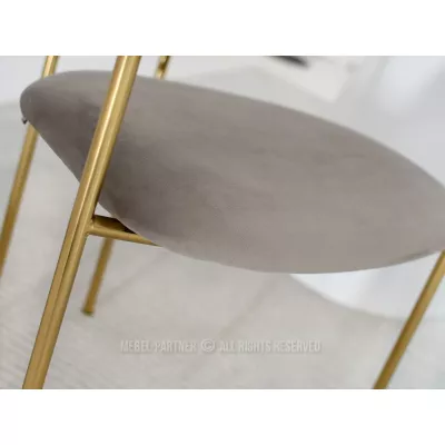 Esszimmerstuhl MAJIDA - beige / gold