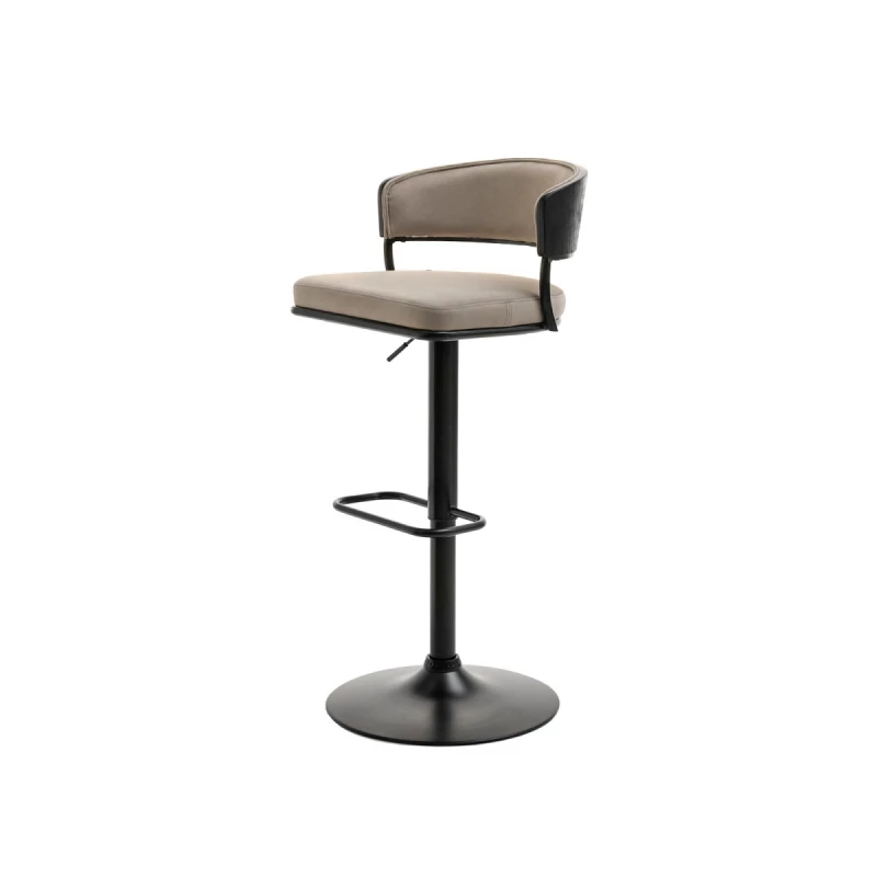 Barhocker LAMIS - schwarz / beige