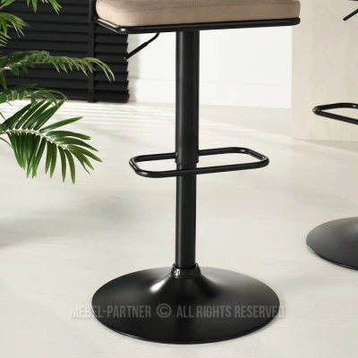 Barhocker LAMIS - schwarz / beige